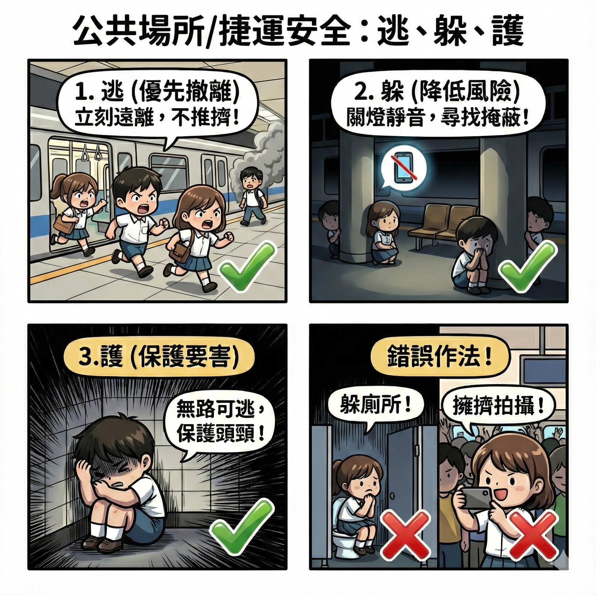 緊急突發事件安全守則